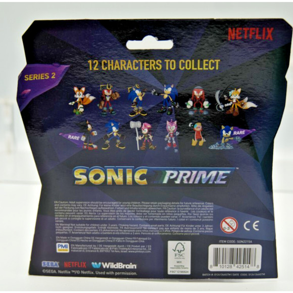 Sonic Prime Series 2 - Sonic & Amy 2-Pack - New Sealed - Picture 2 of 2